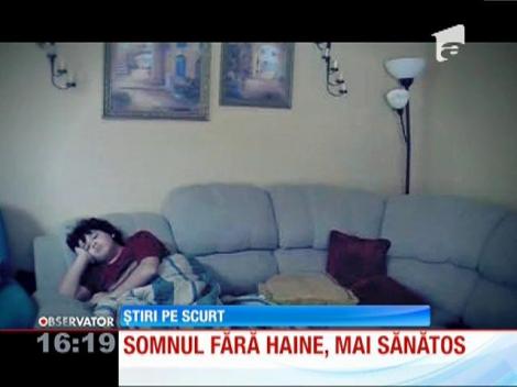 Somnul fără haine, mai sănătos