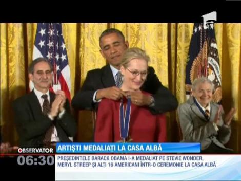 Artiști medaliați la Casa Albă