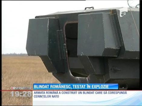 Blindat românesc, testat în explozie