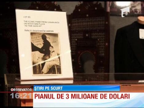 Pianul din filmul Casablanca s-a vândut la licitaţie