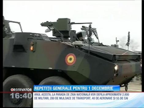 Repetiţii pentru parada de Ziua Naţională a României