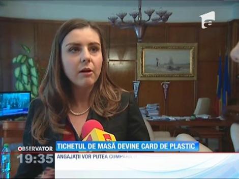 Teancul de tichete de masă s-ar putea transforma în curând în card