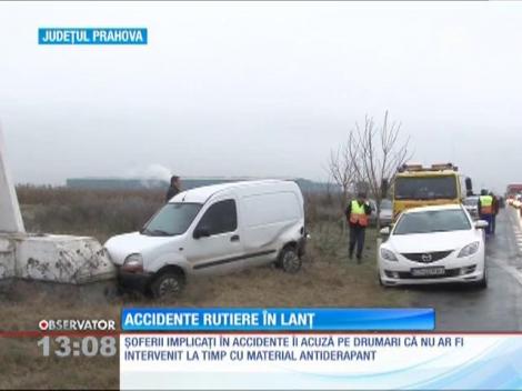 Accidente rutiere în lanţ, între Prahova şi Dâmboviţa