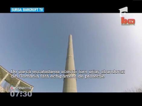 Un român, faimos după ce a escaladat, fără echipament de protecție, un turn de 280 de metri înălțime