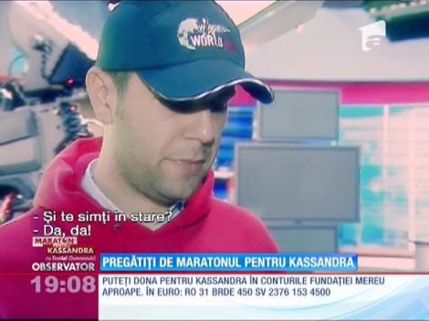 Maraton pentru Kassandra! Daniel Osmanovici face ultimele pregătiri pentru cel mai lung buletin meteo