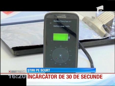 Îţi încarcă telefonul în numai 30 de secunde