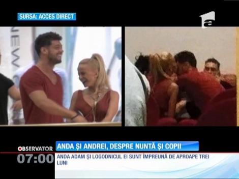 Anda Adam şi Andrei Sorin vorbesc, deja, de căsătorie și copii