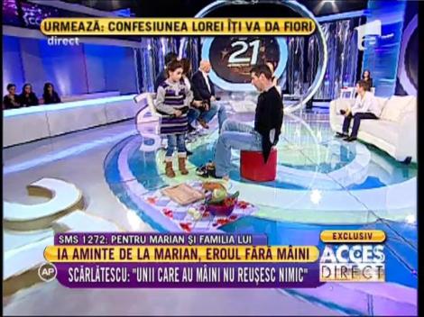 Marian taie legumele cu picioarele