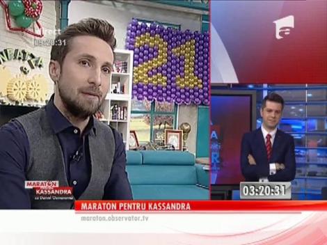 Maraton pentru Kassandra! Daniel Osmanovici a început cel mai lung buletin meteo