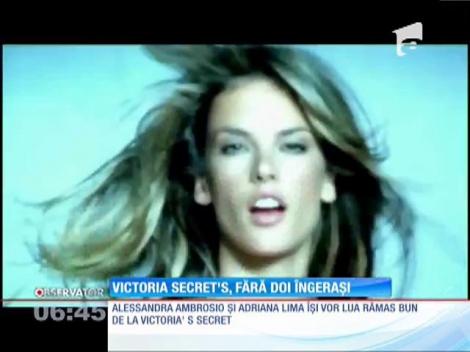 Alessandra Ambrosio şi Adriana Lima se retrag de la Victoria's Secret
