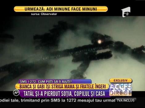 Lacrimi și durere în sufletul bărbatului care și-a pierdut soția și copilul