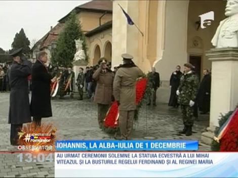 Klaus Iohannis sărbătoreşte Ziua Naţională a României la Alba-Iulia