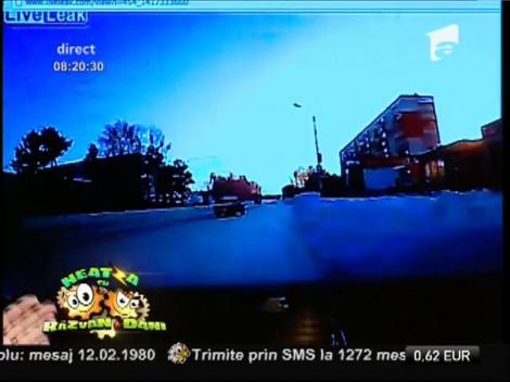 Smiley news: Ruşii nu opresc maşina nici când sunt implicaţi în accidente