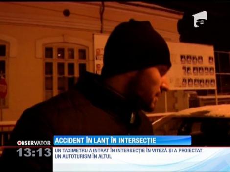 Accident în lanț  într-o intersecţie din Brăila