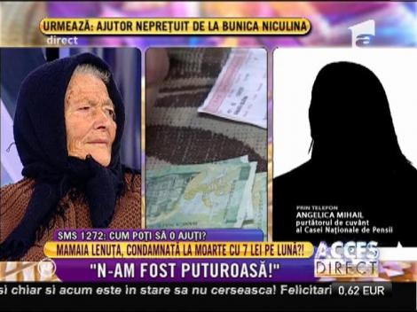 Angelica Mihail, purtătorul de cuvânt a Casei Naţionale de Pensii