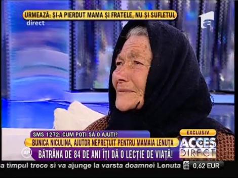Bunica Niculina, ajutor nepreţuit pentru mamaia Lenuţa!