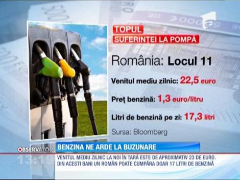 Benzina îi arde la buzunare pe români