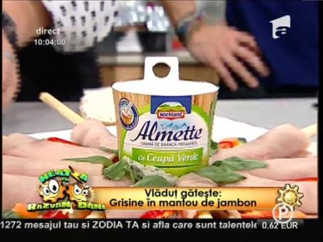 Rețeta lui Vlădutz: "Grisine în mantou de jambon"