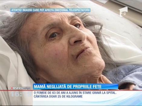 O femeie de 63 de ani din judeţul Bacău, lăsată să moară de foame de fiicele ei