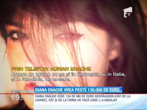 Diana Enache cere despăgubiri de 134 de mii de euro de la agresorul ei