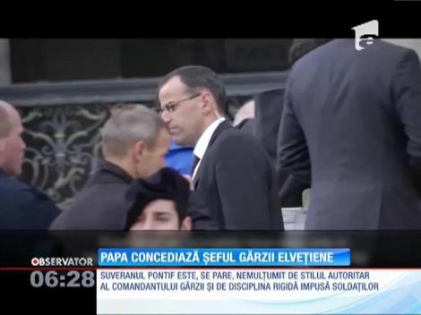 Papa Francisc renunţă la şeful "serviciului său de pază", Garda Elveţiană