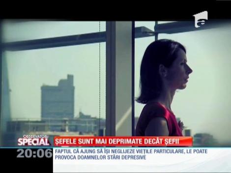 SPECIAL!  Femeile aflate &icirc;n poziţii de conducere sunt depresive