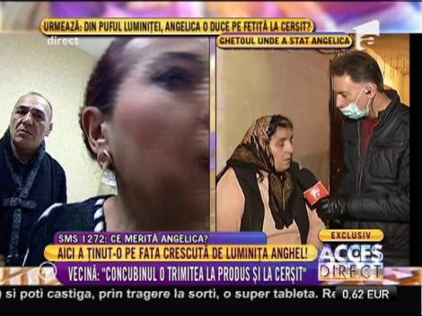 Vecina Angelicăi Constantin: "Concubinul ei a trimis-o la produs și la cerșit!"