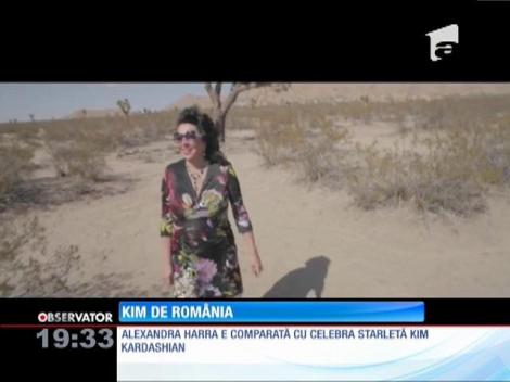 Alexandra Harra şi Kim Kardashian se întrec în cel mai mare posterior