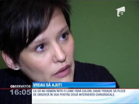 Vreau să ajut! David suferă de retinopatie