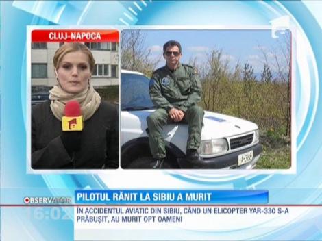 Pilotul Corneliu-Gabriel Titiana, rănit grav în accidentul aviatic din Sibiu, de acum 3 săptămâni, a murit