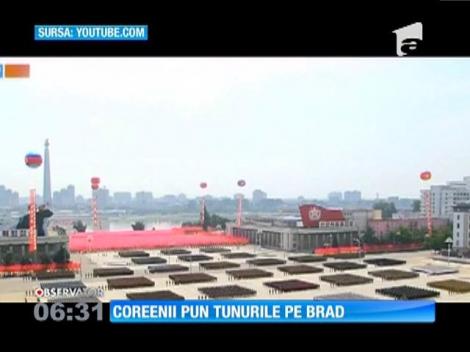 Coreenii pun tunurile pe brad