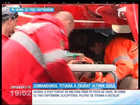 Update / Ceremonie în memoria lui Corneliu-Gabriel Titiana, pilotul elicopterului militar prăbuşit la Sibiu