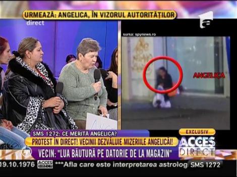 Protest în direct! Vecinii dezvăluie mizeriile Angelicăi