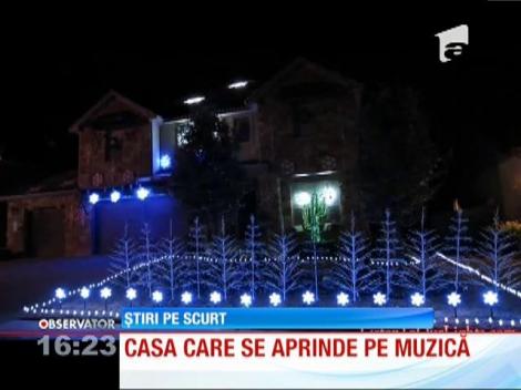Casa care se aprinde pe muzică