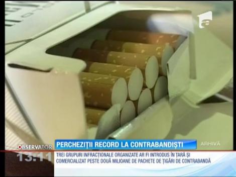Percheziții record la contrabandiști