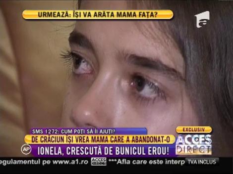 Fetița crescută de bunicul Gheorghe, de Crăciun, își vrea mama care a abandonat-o