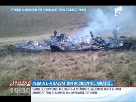 Singurul supravieţuitor al accidentului aviatic produs în judeţul Sibiu, salvat de ploaie