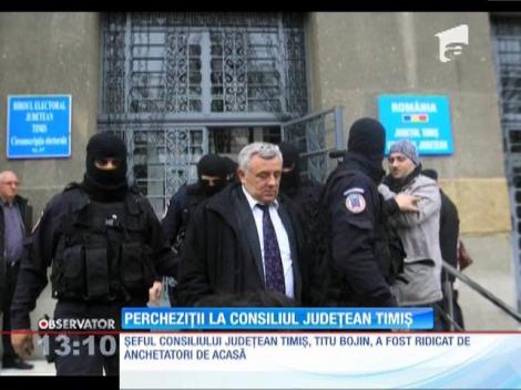Percheziţii la Consiliul Judeţean Timiş