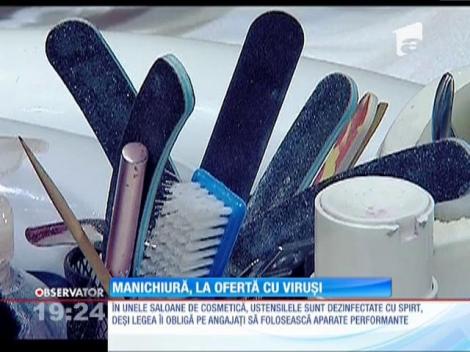 Manichiură, la ofertă cu viruși