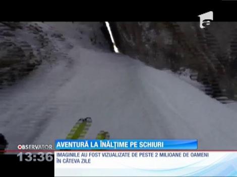 Aventură la înălţime pe schiuri