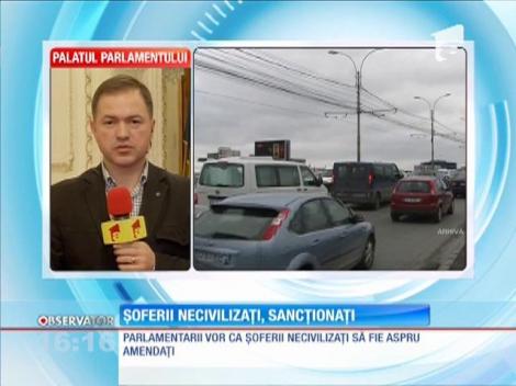 Şoferii necivilizaţi în trafic ar putea primi amenzi usturătoare
