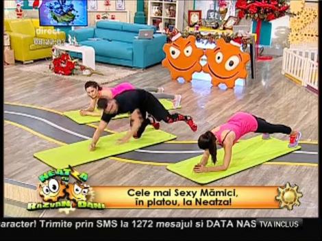 Fitness cu Cele mai Sexy Mămici, în platou, la Neatza!