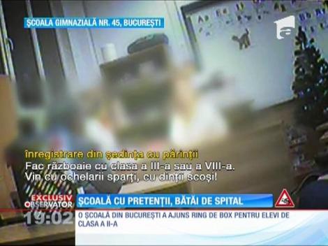 Școală cu pretenții, bătăi ca în ringul de box