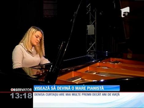 Denisa visează să devină o mare pianistă
