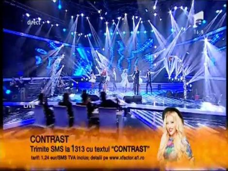 Lidia Buble feat. Adrian Sînă - "Noi Simţim La Fel". Vezi aici cum cântă trupa Contrast, la X Factor!