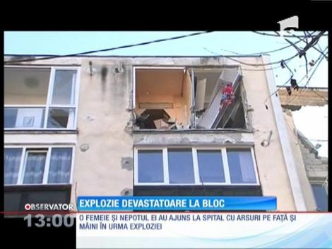 Explozie devastatoare într-un bloc din Târgu-Mureş
