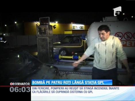 Bombă pe 4 roți lângă stația GPL