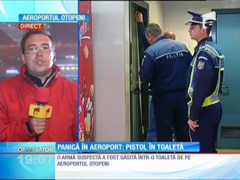 Panică în Aeroportul Otopeni. Un pistol a fost găsit într-o toaletă!
