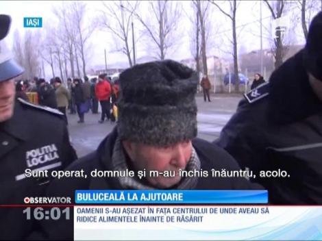 Aglomerație la ajutoarele alimentare de la UE