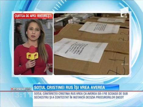 Soţul cântăreţei Cristina Rus cere ca averea să-i fie scoasă de sub sechestru